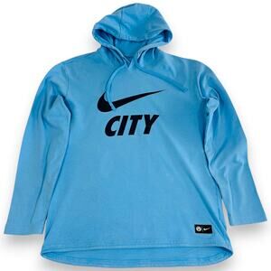 Manchester City Jersey Hoodie L Nike Man City 100% Cotton